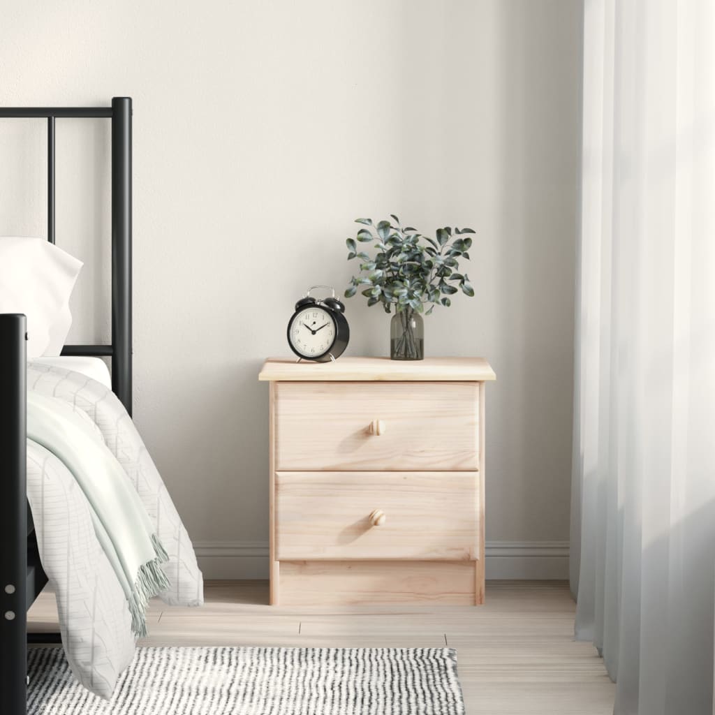 Bedside Cabinet Alta 41X35X55.5 Solid Wood Pine