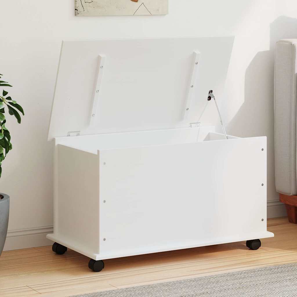 Storage Chest With Wheels Alta 73X39.5X43 Cm Solid Wood Pine