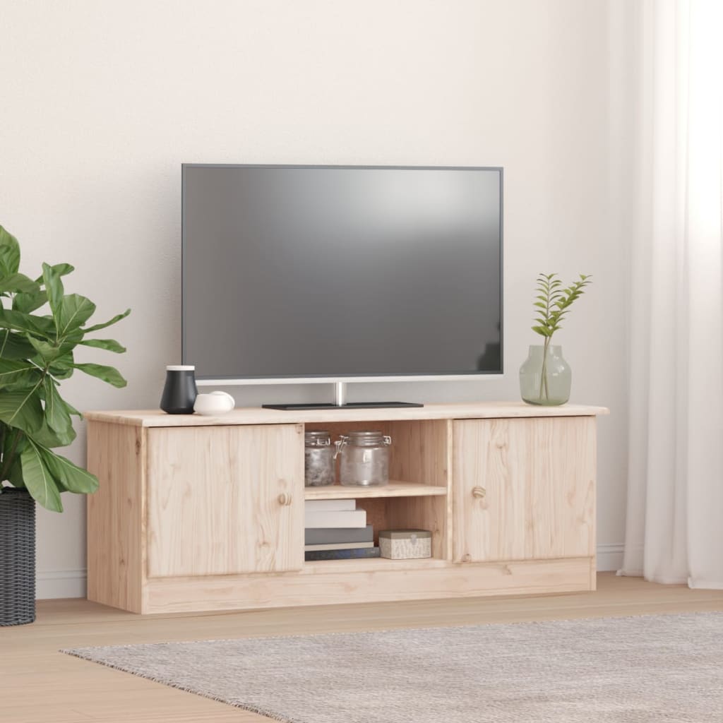 Tv Cabinet Alta 112X35X41 Cm Solid Wood Pine