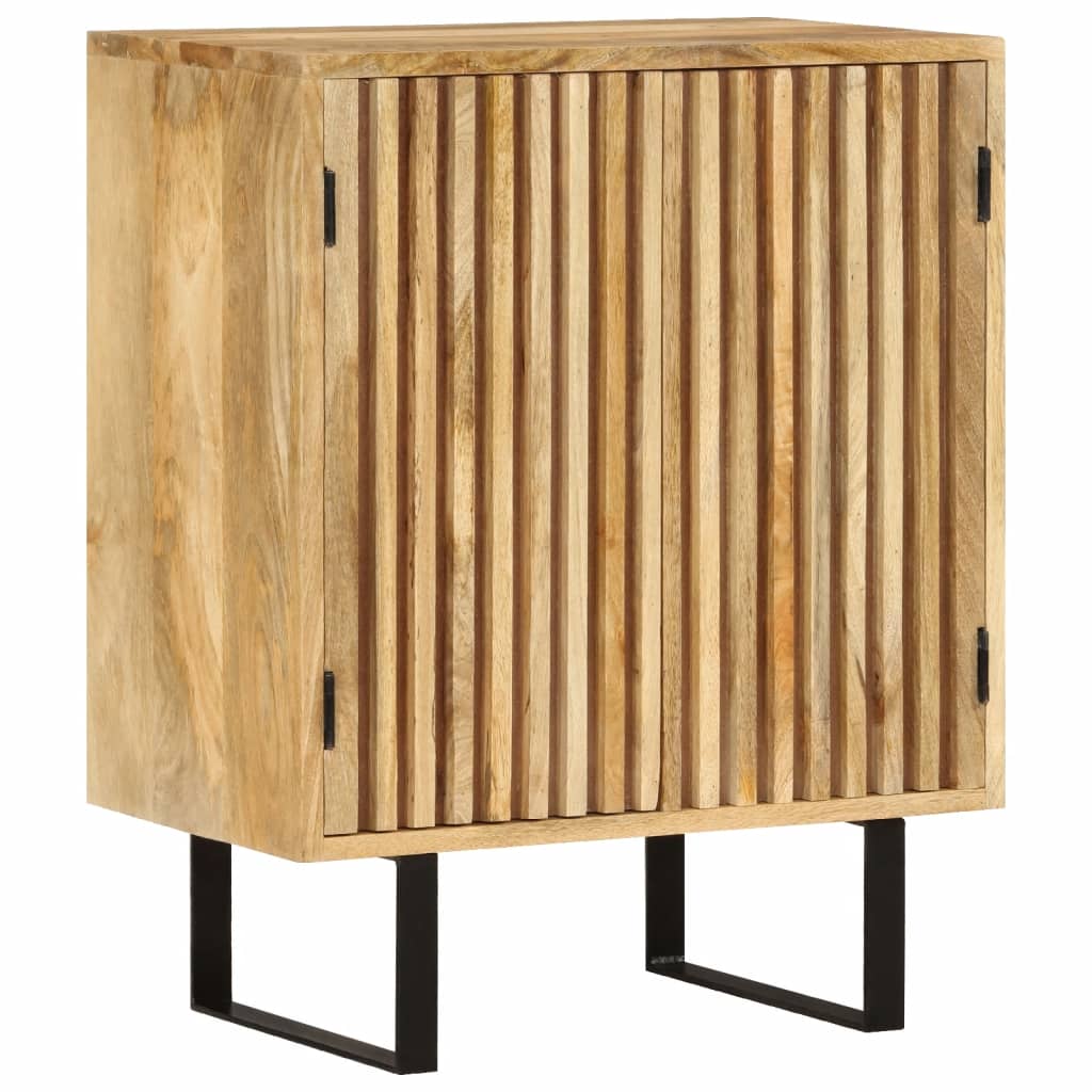 Sideboard With 2 Doors 55X35X70 Cm Solid Wood Mango