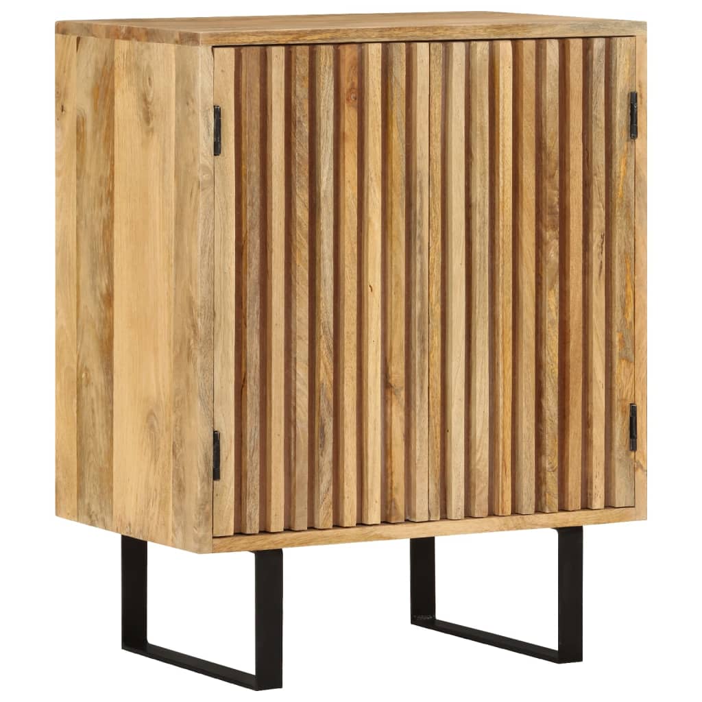 Sideboard With 2 Doors 55X35X70 Cm Solid Wood Mango