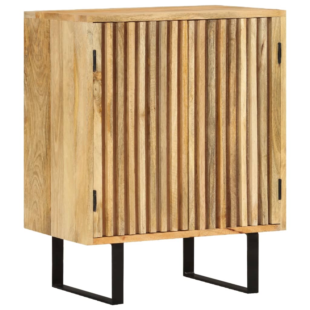 Sideboard With 2 Doors 55X35X70 Cm Solid Wood Mango