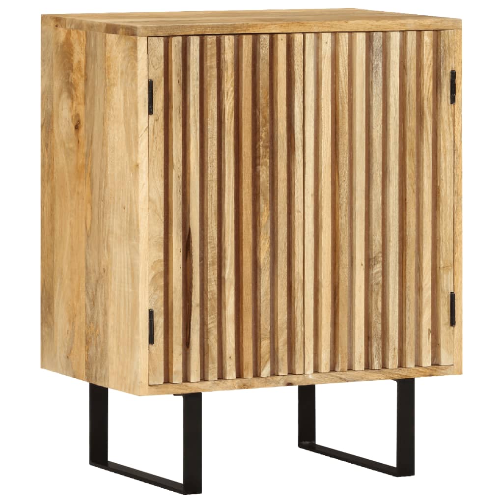 Sideboard With 2 Doors 55X35X70 Cm Solid Wood Mango