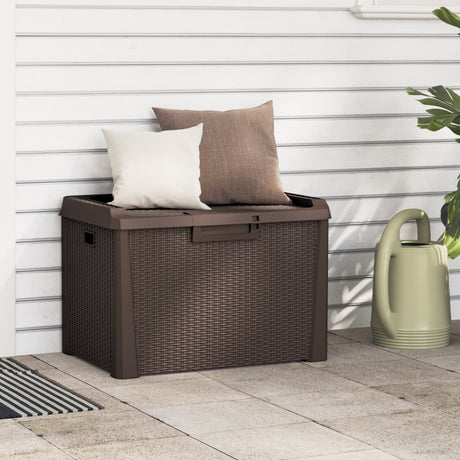 Garden Storage Box With Seat Cushion 125 L Pp