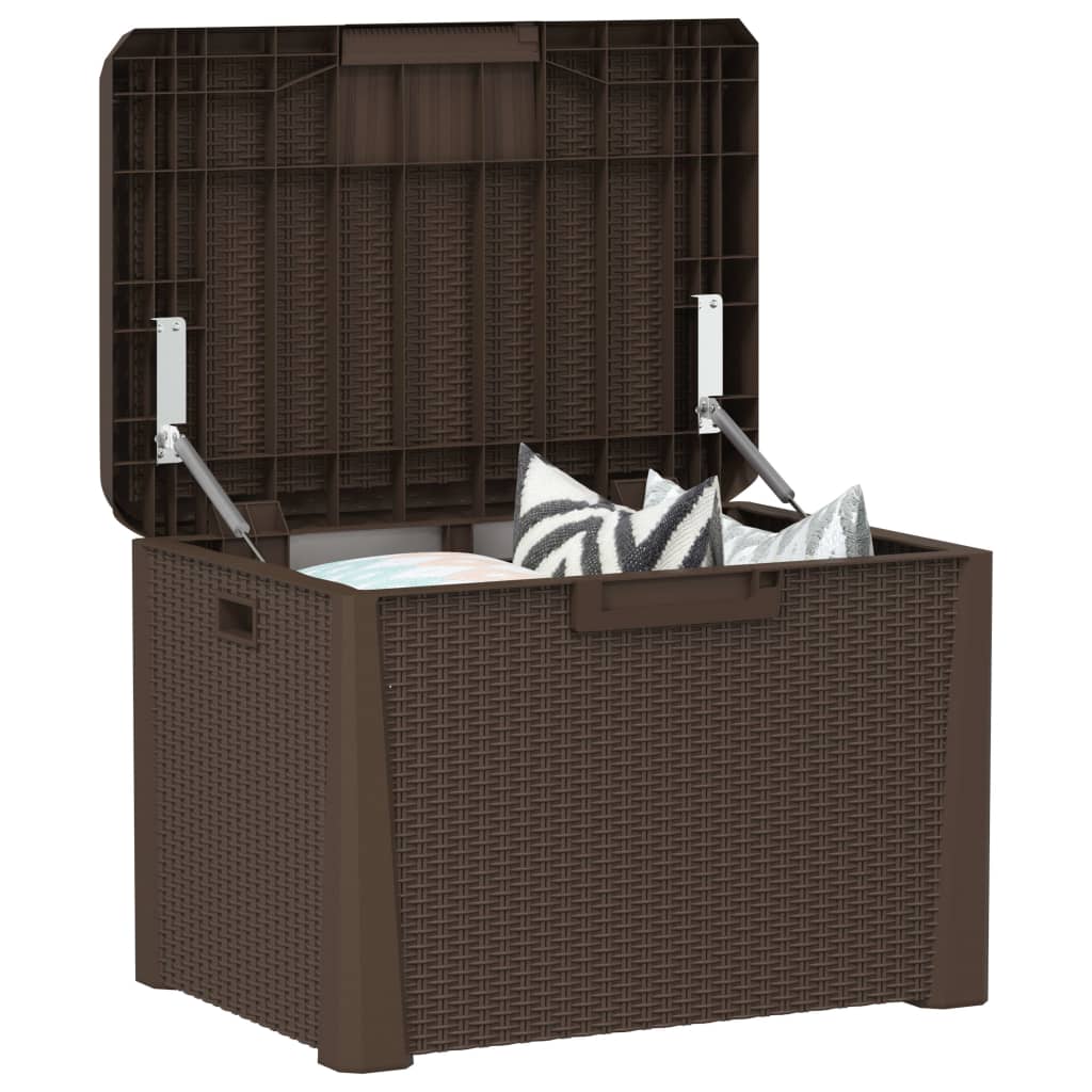 Garden Storage Box With Seat Cushion 125 L Pp