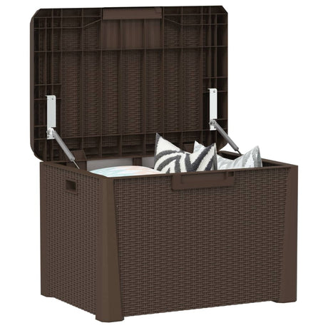Garden Storage Box With Seat Cushion 125 L Pp