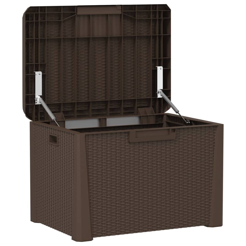 Garden Storage Box With Seat Cushion 125 L Pp