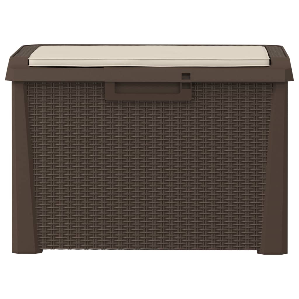 Garden Storage Box With Seat Cushion 125 L Pp