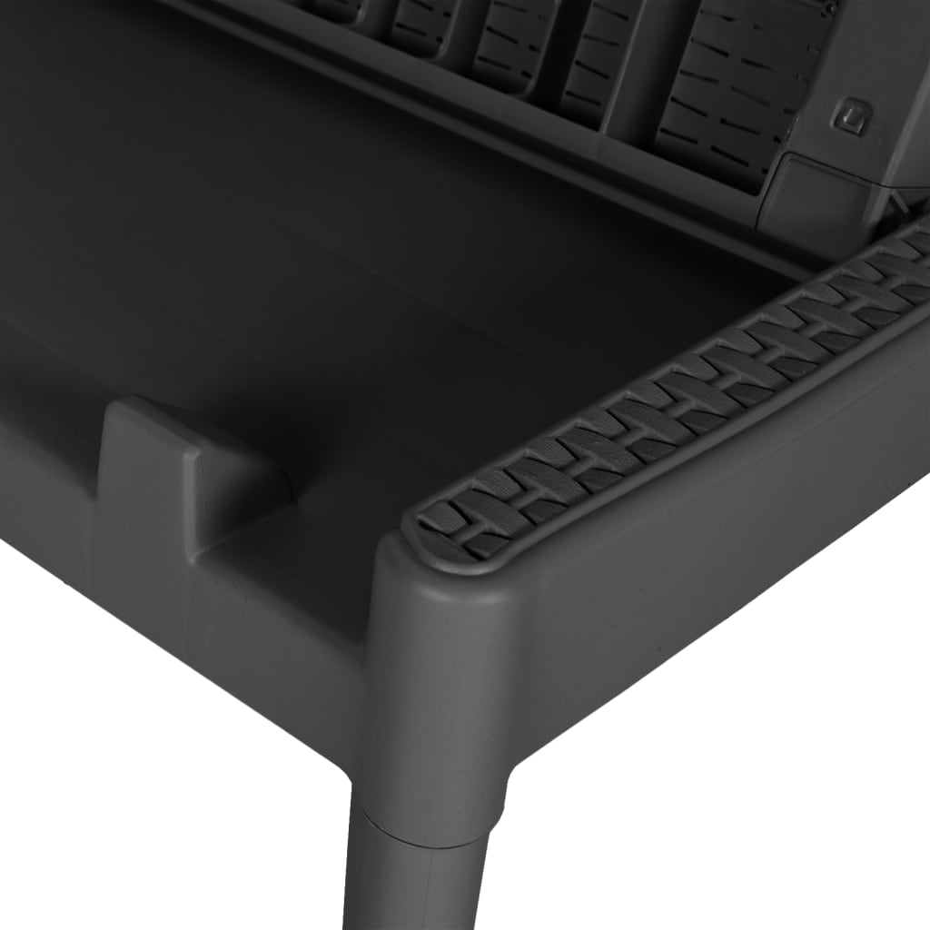 Sun Lounger 186X60X29 Cm Pp