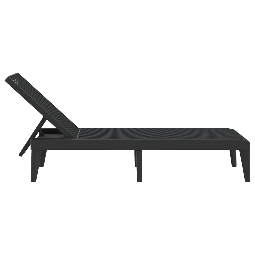Sun Lounger 186X60X29 Cm Pp