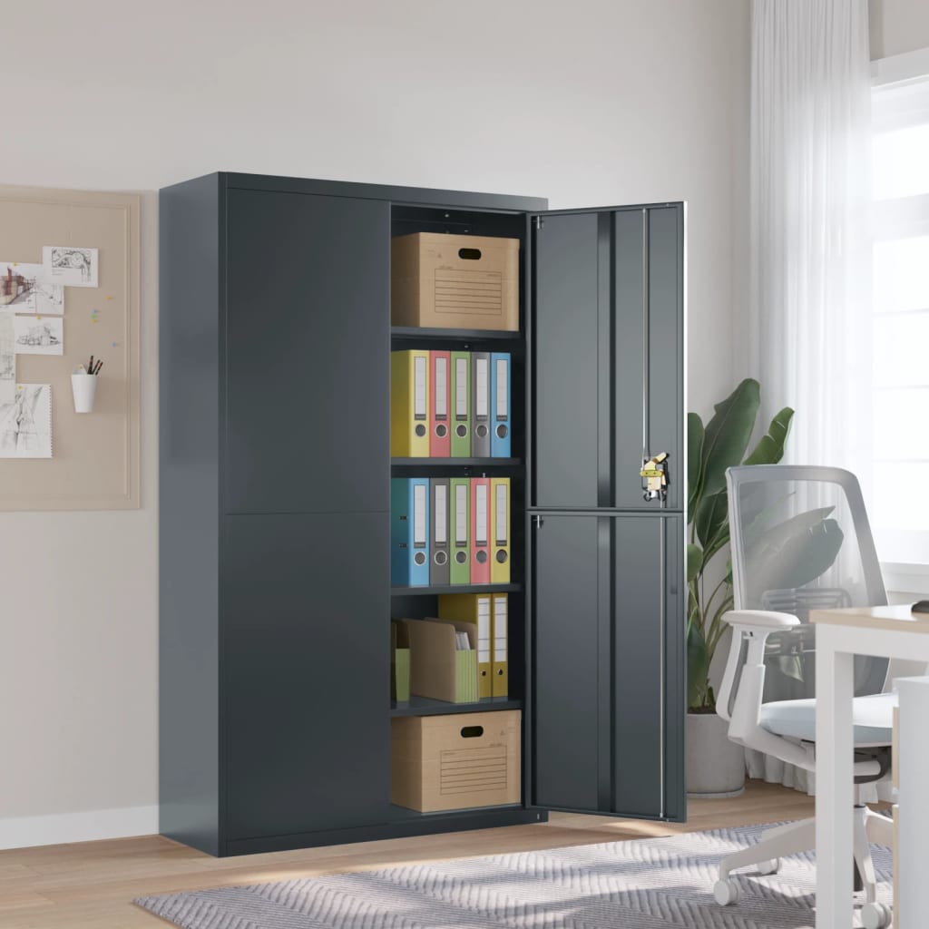 File Cabinet 105X40X180 Cm Steel