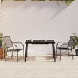 5 Piece Garden Dining Set Anthracite Steel