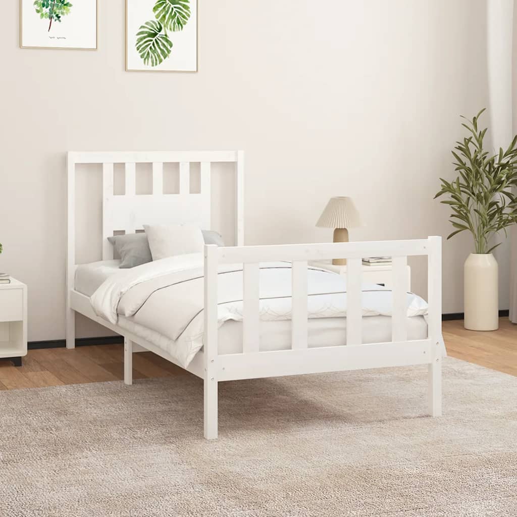 Bed Frame Without Mattress Solid Wood Single Single
