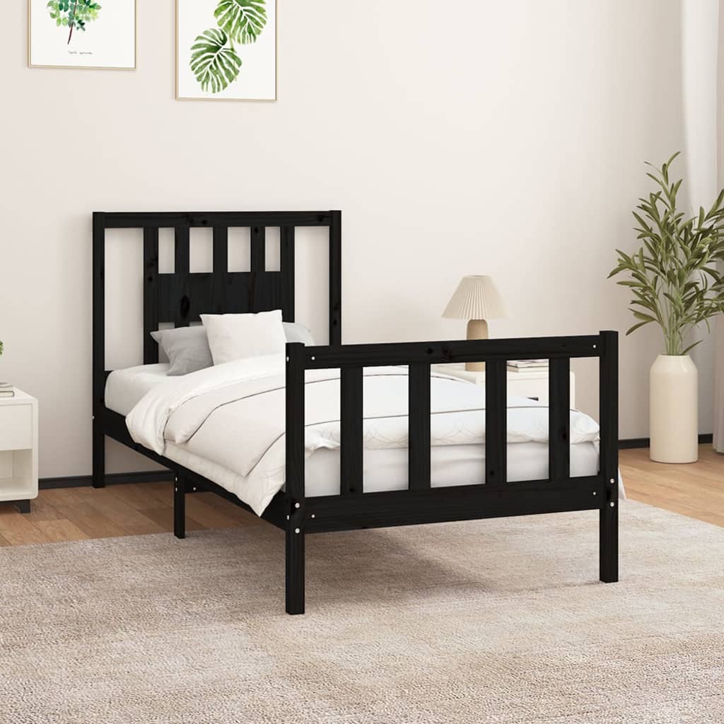 Bed Frame Without Mattress Solid Wood Single Single