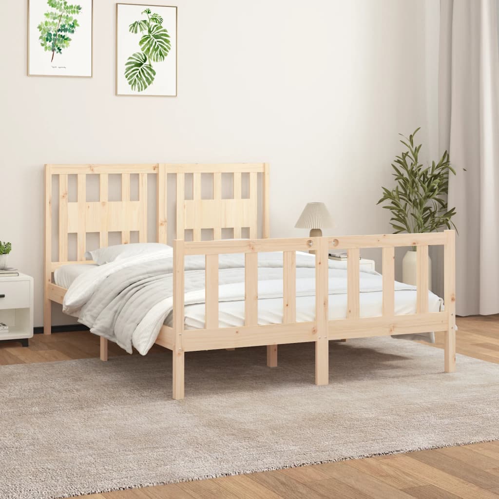 Bed Frame Without Mattress Solid Wood Single Single