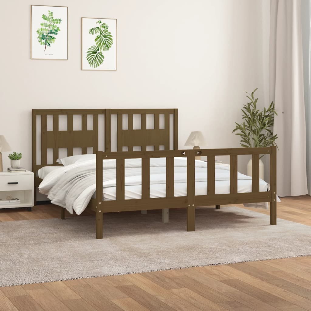 Bed Frame Without Mattress Solid Wood Single Single