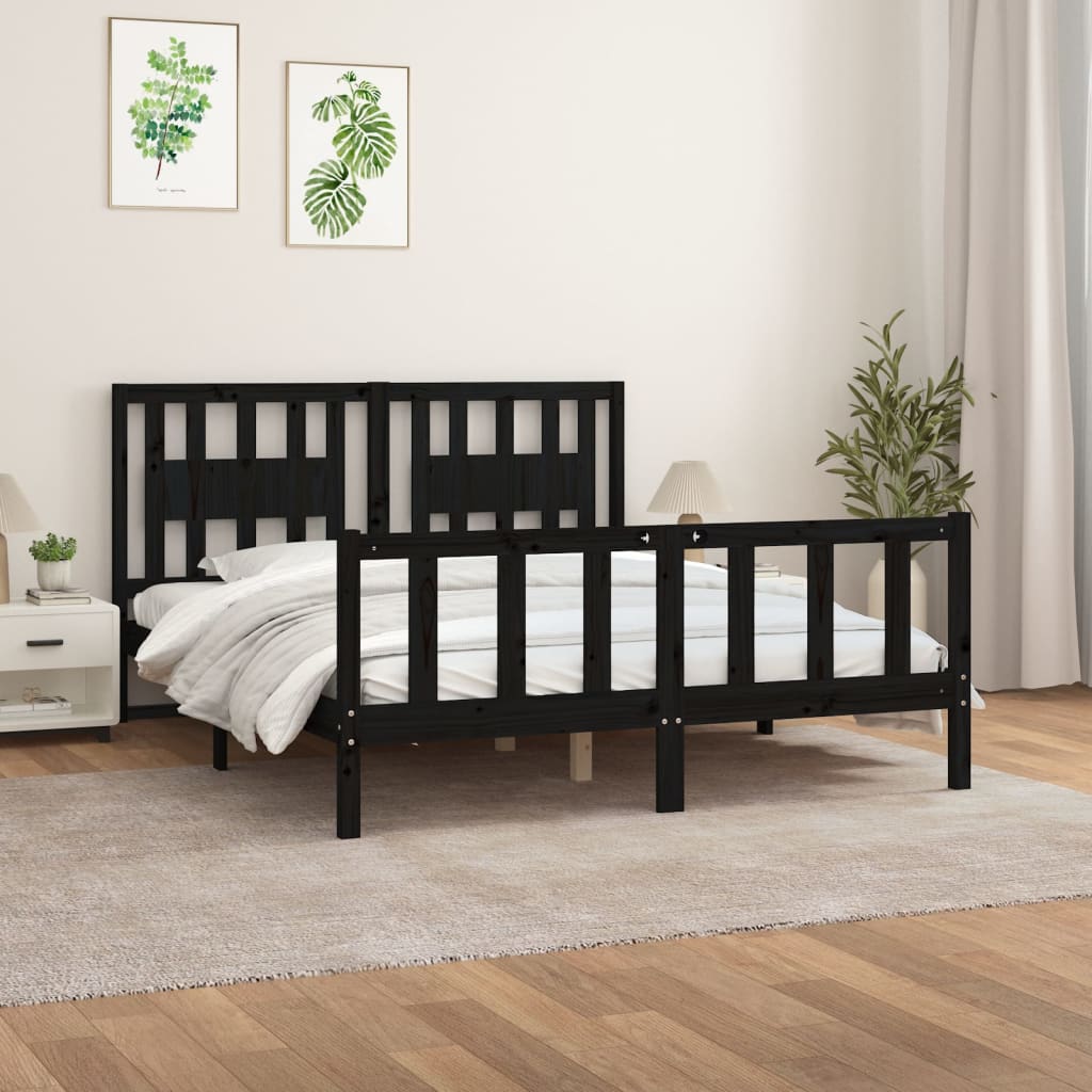 Bed Frame Without Mattress Solid Wood Single Single