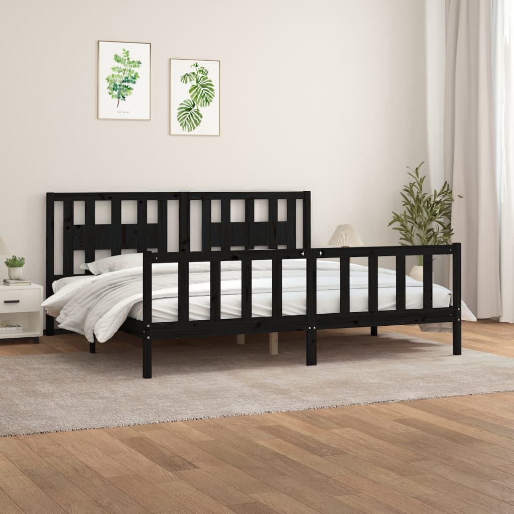 Bed Frame Without Mattress Solid Wood Single Single
