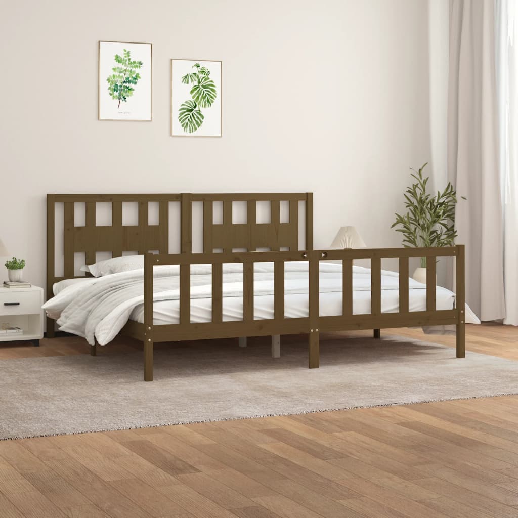 Bed Frame Without Mattress Solid Wood Single Single