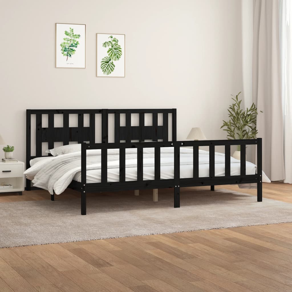 Bed Frame Without Mattress Solid Wood Single Single