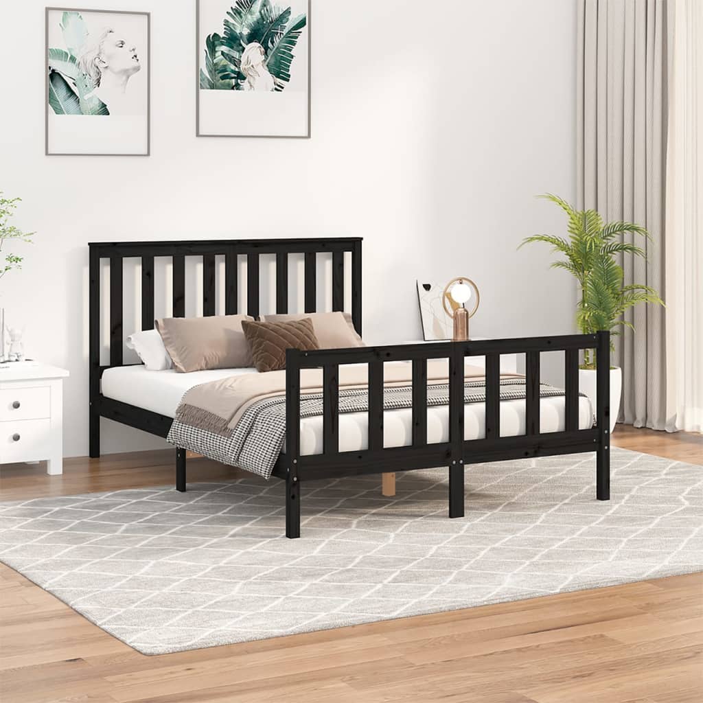 Bed Frame Without Mattress Solid Wood Pine