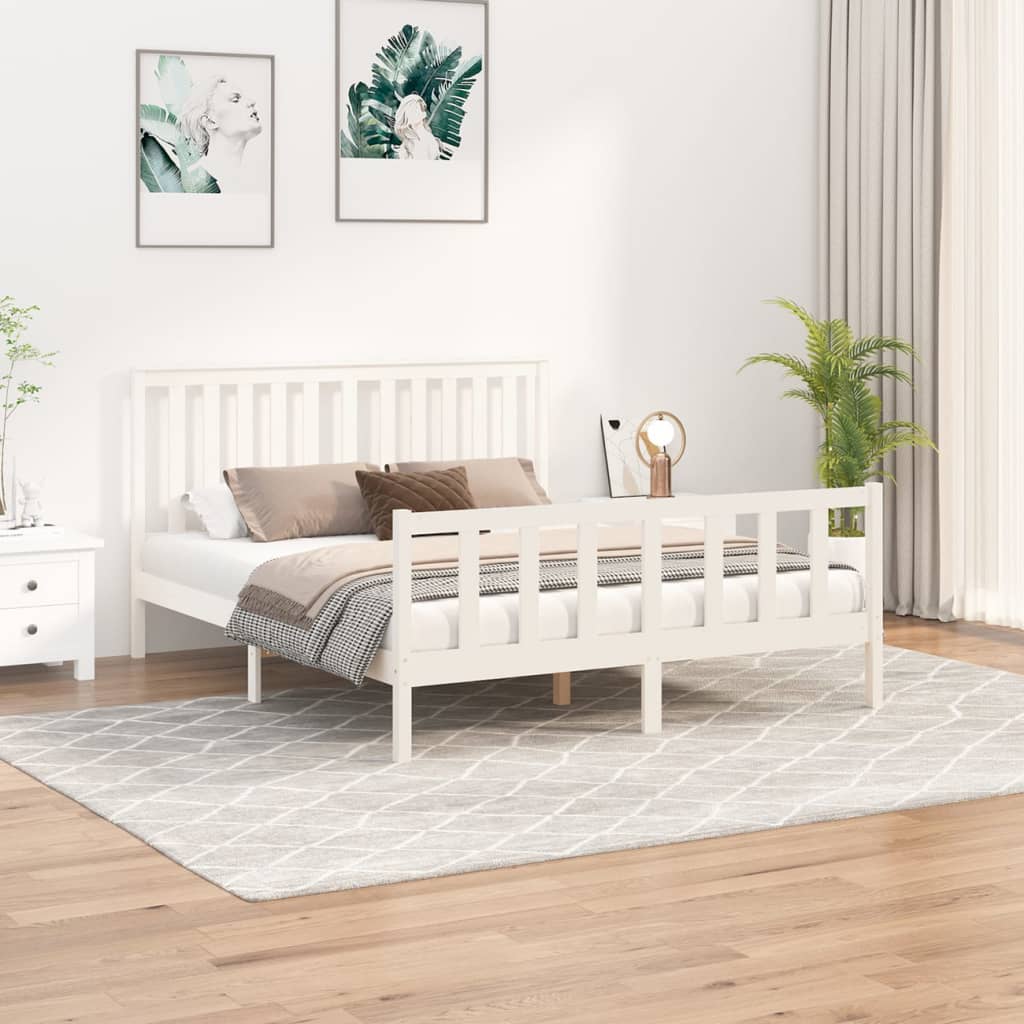 Bed Frame Without Mattress Solid Wood Pine
