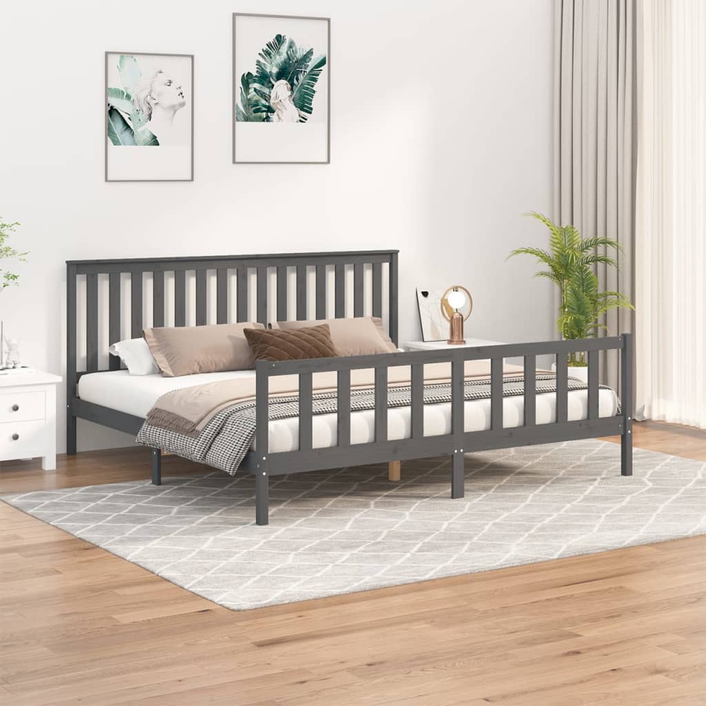 Bed Frame Without Mattress Solid Wood Pine