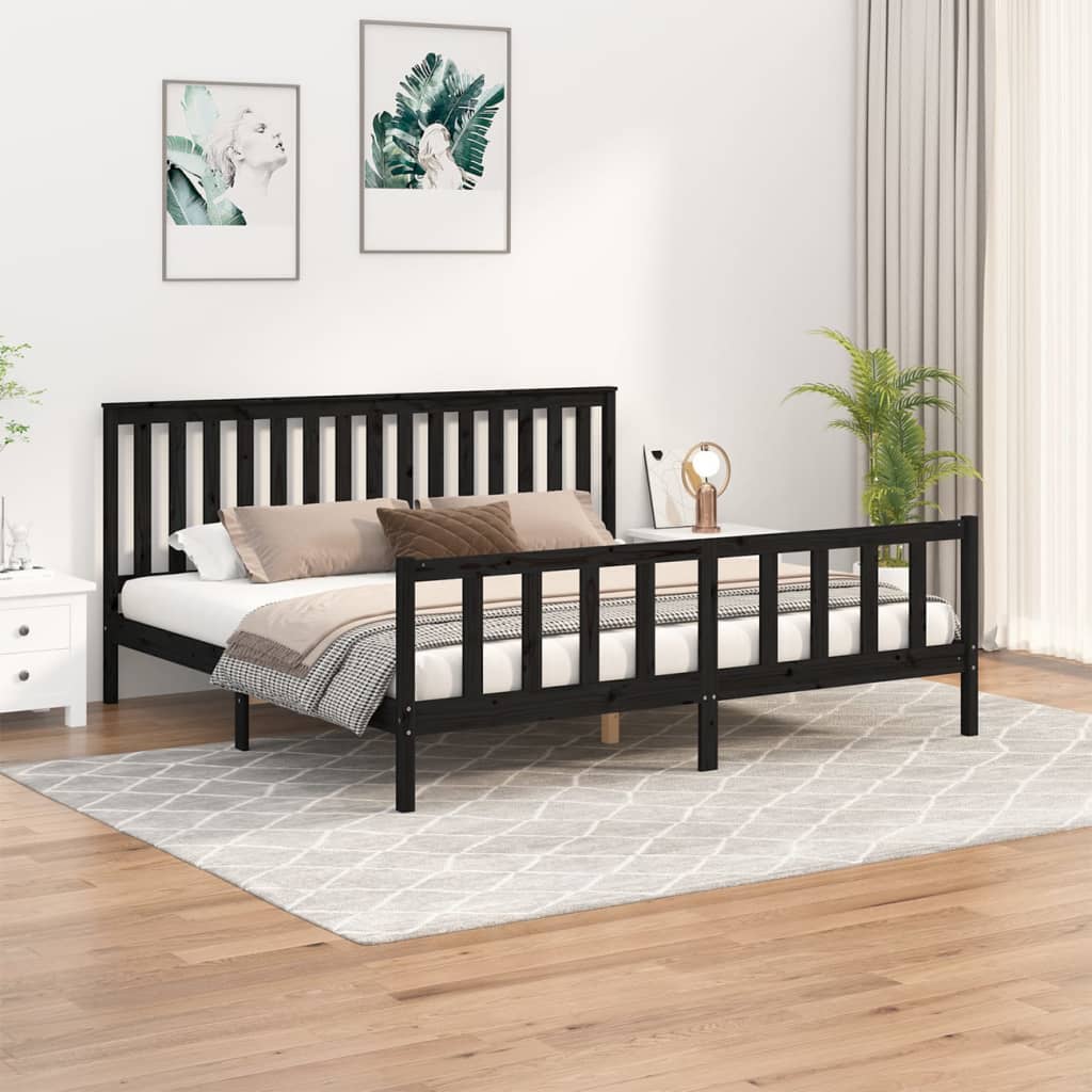 Bed Frame Without Mattress Solid Wood Pine