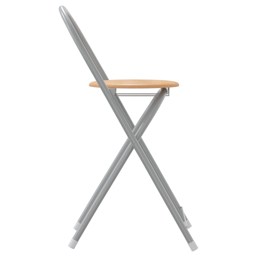 3 Piece Bar Set Grey And Brown Engineered Wood And Iron