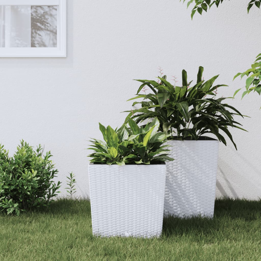 Planter With Removable Inner 21 / Pp Rattan