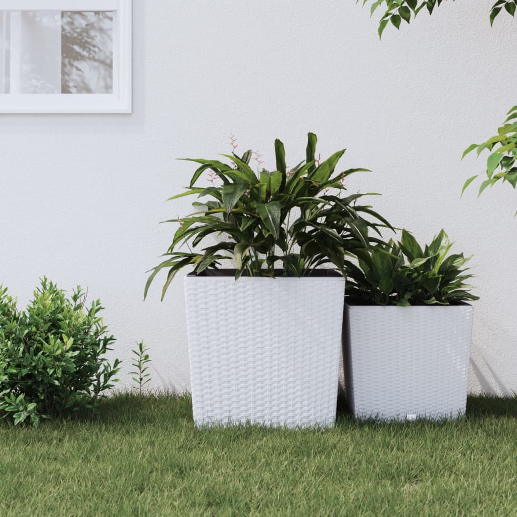 Planter With Removable Inner 21 / Pp Rattan