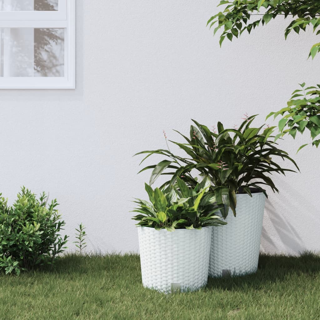 Planter With Removable Inner 15 / Pp Rattan