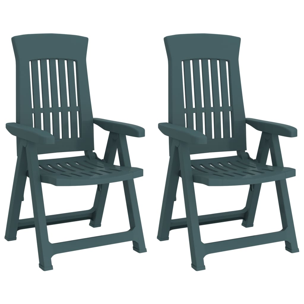 Garden Reclining Chairs 2 Pcs Pp