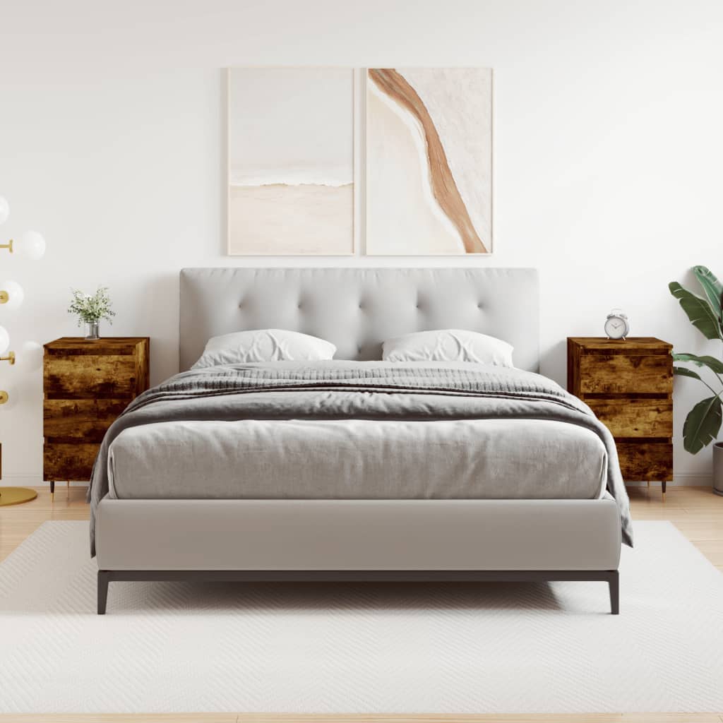 Bedside Cabinets 2 Pcs 40X35X69 Cm Engineered Wood