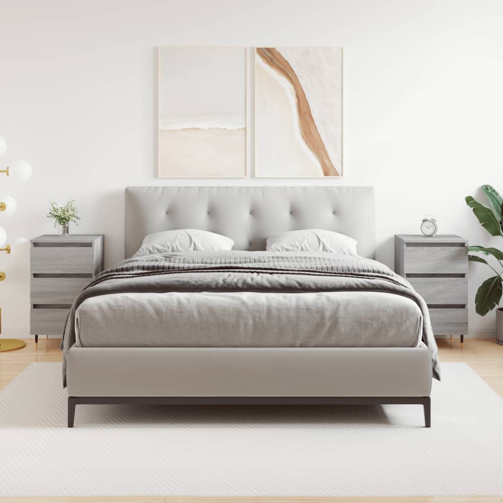 Bedside Cabinets 2 Pcs 40X35X69 Cm Engineered Wood