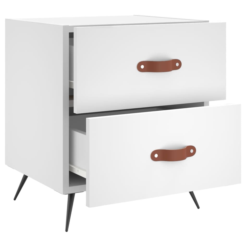 Bedside Cabinet 40X35X47.5 Cm Engineered Wood