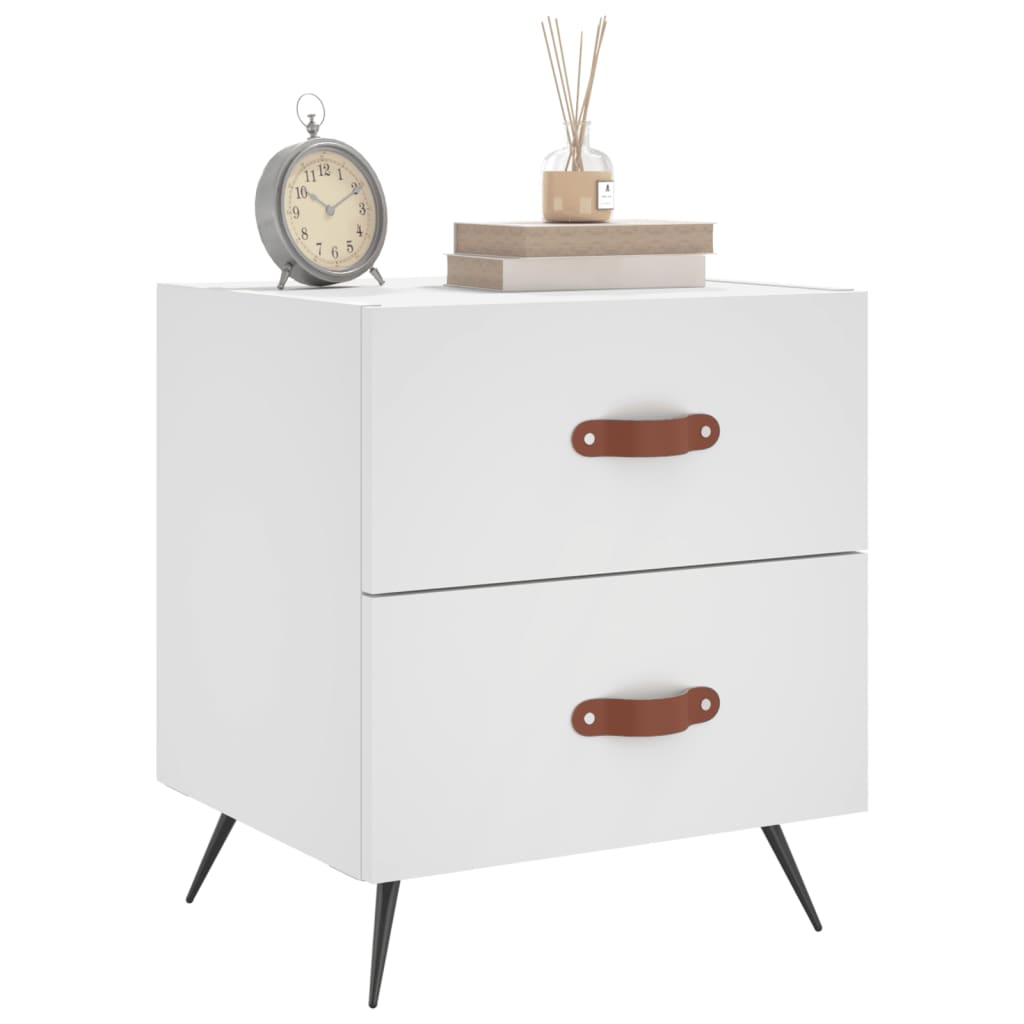 Bedside Cabinet 40X35X47.5 Cm Engineered Wood