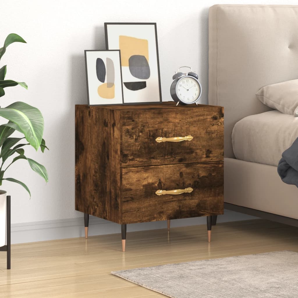 Bedside Cabinet 40X35X47.5 Cm Engineered Wood