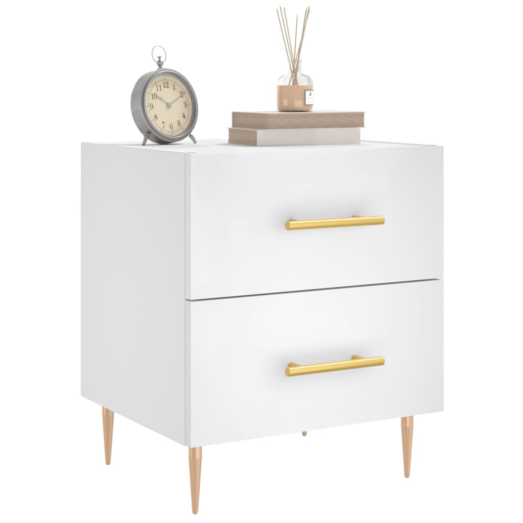 Bedside Cabinet 40X35X47.5 Cm Engineered Wood