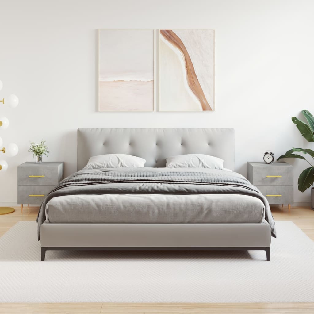 Bedside Cabinet 40X35X47.5 Cm Engineered Wood