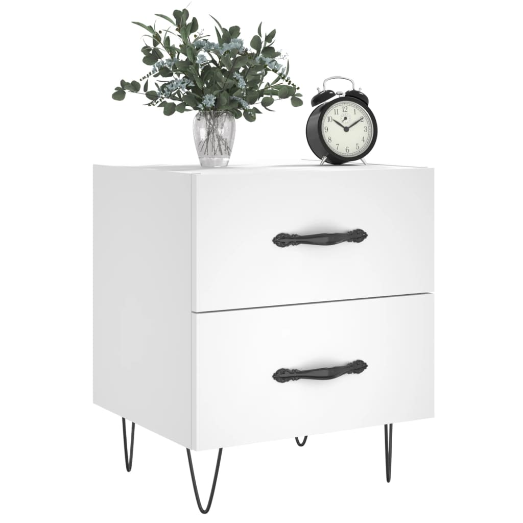 Bedside Cabinets 2 Pcs 40X35X47.5 Cm Engineered Wood