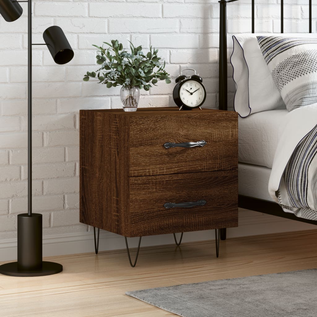 Bedside Cabinets 2 Pcs 40X35X47.5 Cm Engineered Wood