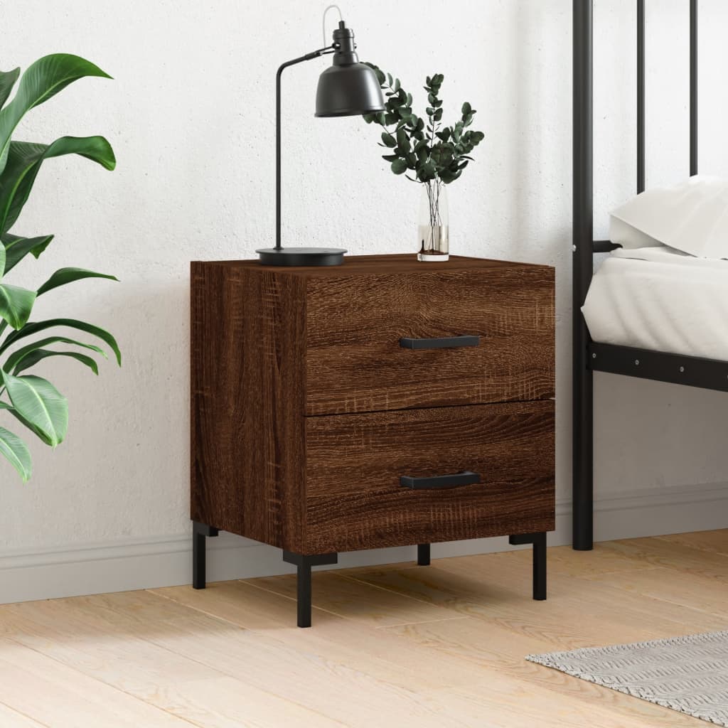 Bedside Cabinets 2 Pcs 40X35X47.5 Cm Engineered Wood