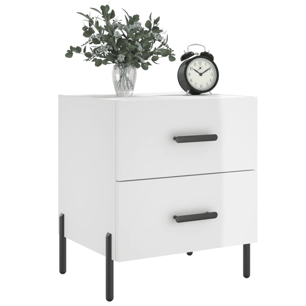 Bedside Cabinet 40X35X47.5 Cm Engineered Wood