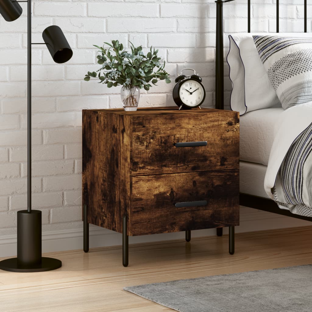 Bedside Cabinet 40X35X47.5 Cm Engineered Wood
