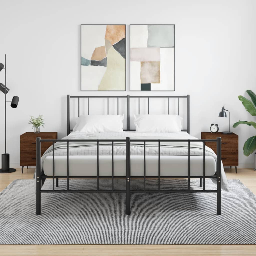 Bedside Cabinets 2 Pcs 40X35X47.5 Cm Engineered Wood