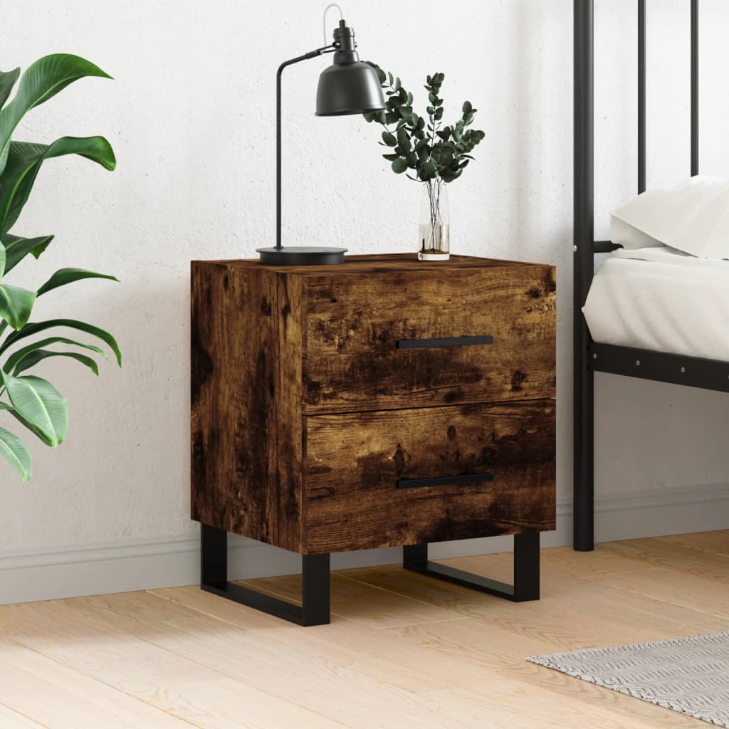 Bedside Cabinets 2 Pcs 40X35X47.5 Cm Engineered Wood