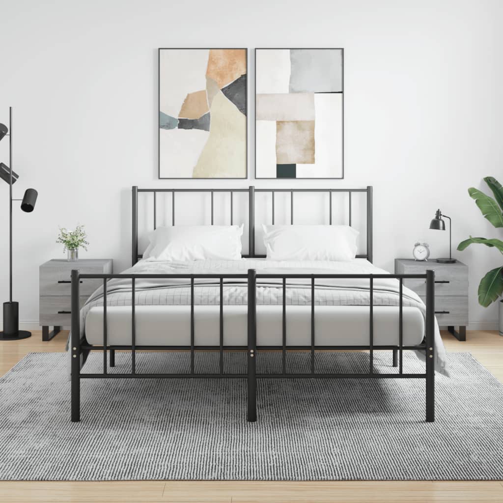 Bedside Cabinets 2 Pcs 40X35X47.5 Cm Engineered Wood