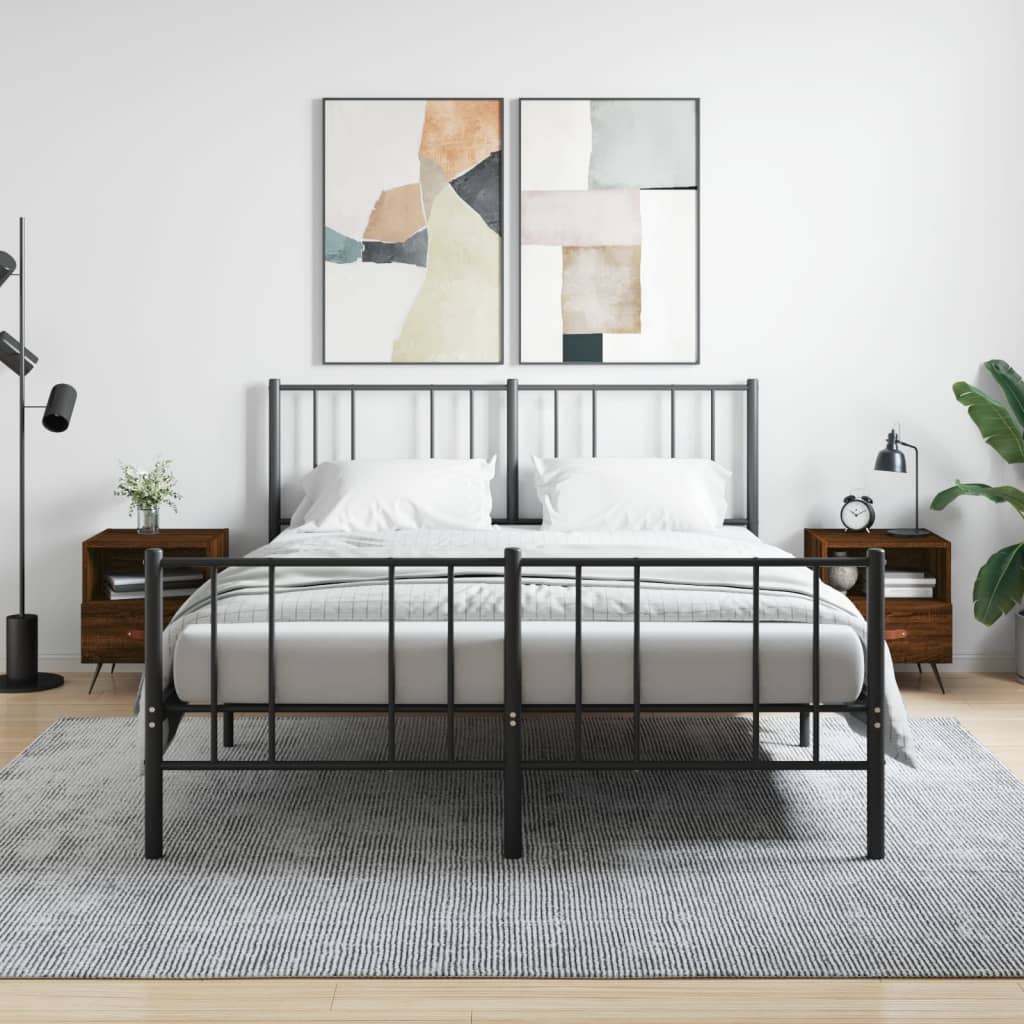 Bedside Cabinet 40X35X47.5 Cm Engineered Wood