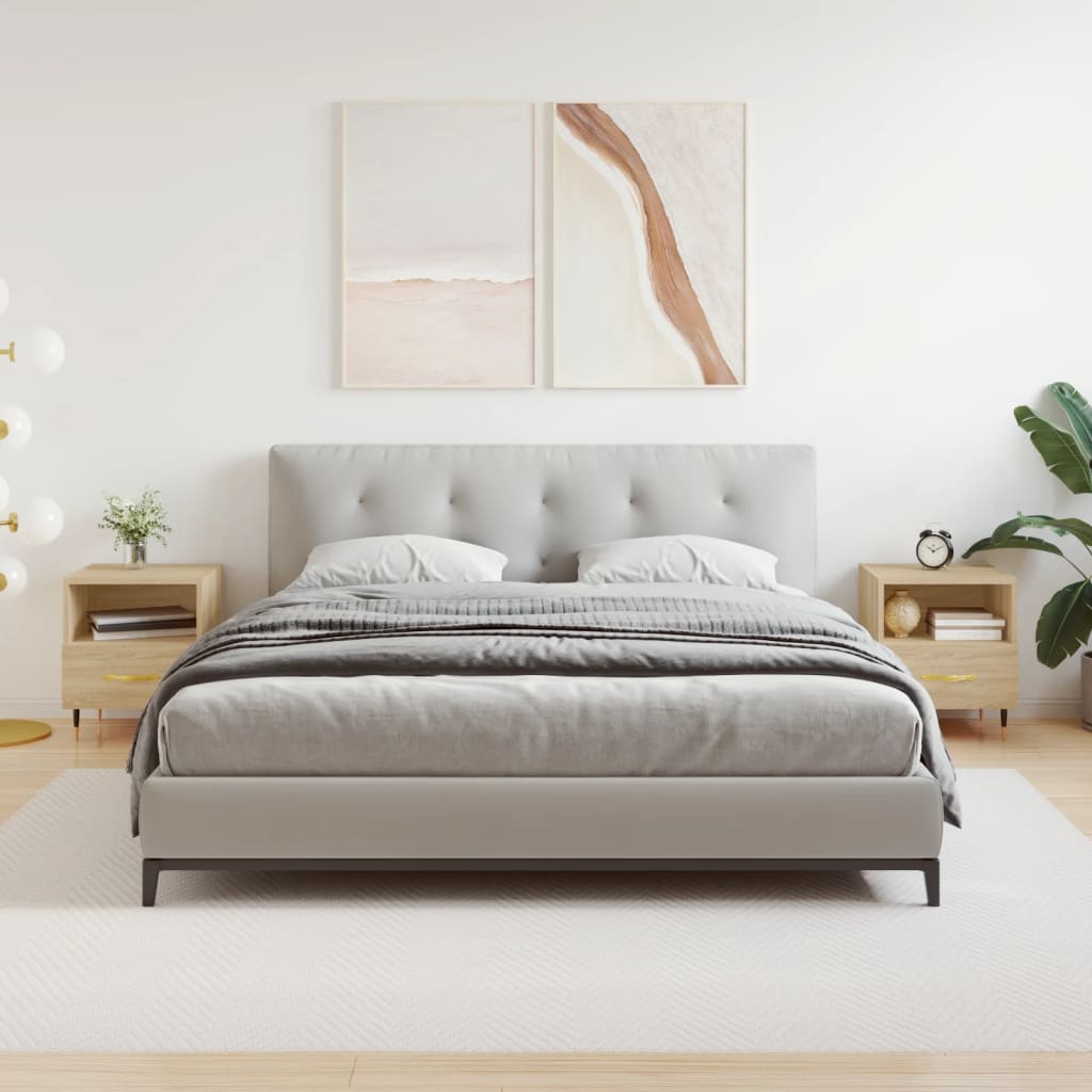 Bedside Cabinet 40X35X47.5 Cm Engineered Wood